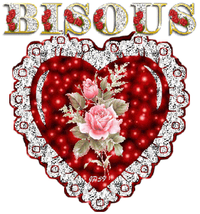 bisous coeur diamants roses